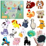 SUPINEEDO Kids Magnets for Fridge, Cute Animals Fridge Magnet for Toddlers 1 Baby Educational Refrigerator Magnets Children Gift, Full Back Toddler Magnets