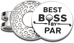 Boss Day Gifts Golf Ball Marker Boss Gifts for Women Men Leaders Boss Lady Supervisor Christmas Birthday Valentines Day Retirement Leaving Thank You Gifts Magnetic Hat Clip for Mentor Manager