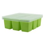 NUK Food Cube Tray with Lid for Freezing Baby Food | 6 Months+ | Dishwasher Safe | BPA Free(Pack of 1)