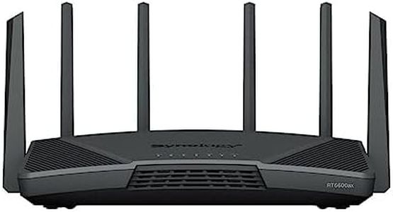 Synology RT6600ax Tri-Band Wi-Fi 6 Router - Quad-Core 1.8 GHz, 1 GB DDR3, Synology SSL VPN