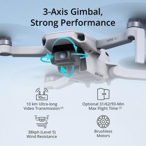 DJI Mini 4K Camera Drone Combo – Lightweight Quadcopter Set