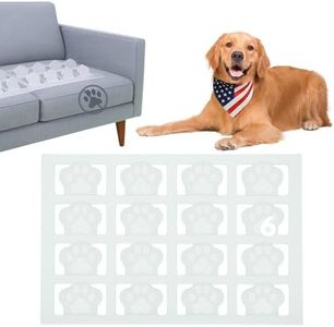 PEACHTREE PET Made in USA (6 Pack) Clear Humane Scat Mat to Keep Dogs Off Couch & Dog Counter Surfing Deterrent - Pain-Free Anti Scratch Pet Furniture Protector Solution for Indoors (Full Size Couch)