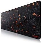 TITANWOLF - Extra Large Gaming Mouse Mat 1200x400mm Oversize - XXL Mouse Pad with motif - Desk Pad XXXL Extended – For Precision and Speed - Non-Slip Rubber Base – For Mouse and Keyboard - Lava