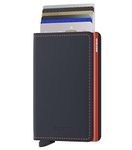 Secrid Slimwallet Nightblue & Orange One Size Unisex Adults, Nightblue & Orange, One Size, Modern