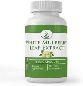 White Mulberry Leaf Extract, 660mg Serving, 100 Capsules, Premium Quality & 100% Pure with No Fillers or Additives, Non-GMO & Gluten-Free, Naturally Sourced, Lab Verified, Made in The USA