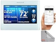 Playhardest Honeywell TH9320WF5003 Wi-Fi 9000 Color Touch Screen Programmable Thermostat, White (with Playhardest Cleaning Cloth)