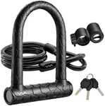 Bike U Lock,20mm Heavy Duty Combina