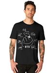 bluehaaat BTS K-POP Korean Music Suga Jimin Jungkook Graphics Printed Slim Fit Half Sleeve Cotton T-shirt (Black;X-Large)