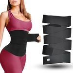 Vyllexa Slim Belt for Women Belly Fat Elastic Waist Shaper for Weight and Flat Belly Tummy Reduction Belt for After Delivery Slimming Tummy Fat Waist Shape Wear and HIPS Trainer Slim Stomach Black