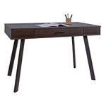 Realspace® 48"W Lancott Computer Desk, Dark Brown