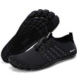 Racqua Quick Dry Water Aqua Sport Beach Swim Surf Hiking for Men Women Black EU 39=UK 6.5