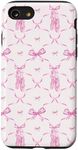 iPhone SE (2020) / 7 / 8 Aesthetic Pink Ribbons, Bows and Watercolor Ballet Shoes Case