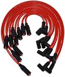 A-Team Performance - Silicone Spark Plug Wires Set LT1 LT4 Optispark - Compatible with GM Chevy Chevrolet Pontiac Z28 Camaro Corvette Firebird Impala Caprice 1992-1997 5.7L 4.3L - Red 8mm