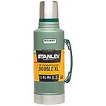 Stanley Classic Legendary Bottle 1.9L - Stainless Steel Thermos Flask - BPA-Free - Keeps 32 Hours Hot or Cold - Dishwasher Safe - Leak-proof Lid Serves As A Cup - Hammertone Green