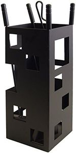 Imex El Zorro 10004 Square-Shaped Fireplace Set (50 x 20 x 20 cm) with Tools - Black