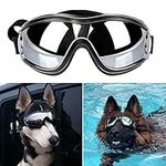 PEDOMUS Dog Sunglasses Dog Goggles Adjustable Strap for Travel Skiing and Anti-Fog Dog Snow Goggles Pet Goggles for Medium to Large Dog