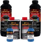 Custom Coat Reflex Blue 2 Quart (1/2 Gallon) Urethane Spray-On Truck Bed Liner Kit - Easy Mixing, Just Shake, Shoot - Durable Textured Protective Coating, Prevent Stop Rust - Car, Auto Equipment