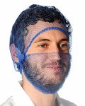 DD PPE DD204 36 x Workwear Disposable Mesh Beard Snood Nets for Food Catering Kitchen Restaurants Blue