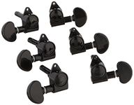 Grover 106BC Locking Rotomatic Guitar Tuner, Black/Chrome
