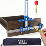 Cabinet Hardware Jig Drill Punch Locator for Handles and Knobs Aluminum Alloy Drill Guide Sleeve Drawer Pull Wood Drilling Tools Set