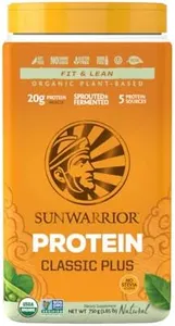 Vegan Organic Protein Powder Plant-based | 5 Superfood Quinoa Chia Seed Soy Free Dairy Free Gluten Free Synthetic Free NON-GMO | Unflavored 30 Servings | Classic Plus by Sunwarrior