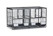 Prevue Pet Products F075 Hampton Deluxe Divided Breeder Cage 37.5 x 18 x 20.5"H