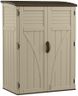 Suncast Outdoor Storage Shed, Water Resistant Resin Vertical Outdoor Storage Cabinet for Patio, Garden Tools, Cushions, & Equipment, Weatherproof Multi-Wall Design, 54 cu. ft., Made in USA
