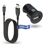 T-Power AC DC Car Charger Compatible with Magellan Maestro Roadmate GPS Replacement Auto Boat adpater + USB Data Charge Sync Cable Power Supply Cord Plug Spare