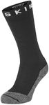 SEALSKINZ Unisex Waterproof Warm Weather Soft Touch Mid Length Sock, Black/Grey Marl/White, X-Large