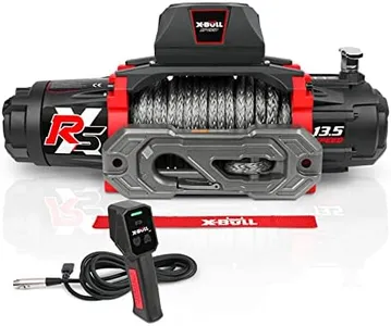 X-BULL Winch-13500 lb. Load Capacity Electric Winch -12V DC Power for Towing Truck Off Road, 2 in 1 Wireless Remote,13500 XRS Series