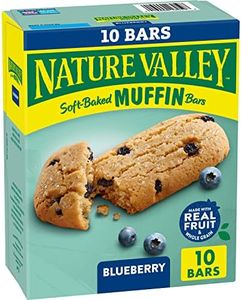 Nature Valley Soft-Baked Muffin Bars, Blueberry, Snack Bars, 1.24 oz, 10 ct