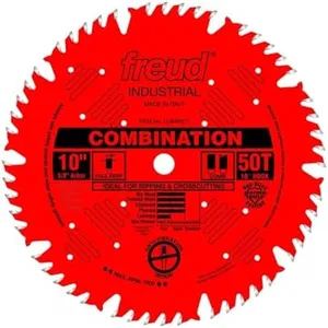 Freud 10 In. 50 Tooth Combination Saw Blade with 5/8 In. Arbor (LU84R011)