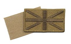 Badge Union Jack Cloth Badge Embroidered Sand Backing R741