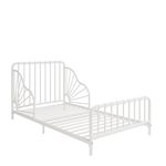 Little Seeds Quinn Whimsical Metal Toddler Bed, White