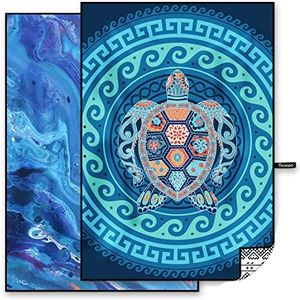 OCOOPA 2 Pièces Serviette de Plage en Microfibre Ultralégère, Séchage Rapide, Couverture de Plage Absorbante, Serviette de Bain Douce et Facile à Entretenir pour Le Fitness, Voyages, Plage,200x145cm