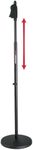 Gator Framework GFW-MIC-1001 s Deluxe 10" Round Base Microphone Stand with One-Handed Height Adjustment, Steel, Black