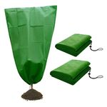 Heavy Duty Plant Cover Warm Worth Frost Protection Bag/Blanket/Jacket,Shrubs Trees from Being Damaged,Bad Weather Pests for Season Extension Frost Protection,60gsm,2-Pack