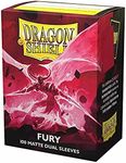 Arcane Tinmen Dragon Shield – Matte Dual Fury Alaric Crimson King (Fuchsia) 100 CT Standard - MTG Sleeves are Smooth & Tough - Compatible with Pokemon & Magic The Gathering Card Sleeves (AT-15055)