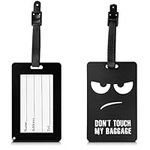 kwmobile Silicone Luggage Tag - wit