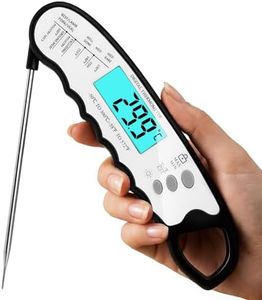 COOLMI Instant Read Meat Thermometer, 2-Second Waterproof for Cooking & BBQ