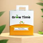 Growtime Self Watering Microgreen Kit - Red Cabbage & Arugula, DIY Grow Your Own Kit at Home & Kitchen (2 Seeds Packet, Multicolour)