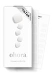 ohora Semi Cured Gel Nail Strips (P Basic Pedicure no3) - White, Solid, 30 Pcs, 2 Nail Cycles, UV Lamp Compatible, Salon-Quality, Long-Lasting & Easy to Apply, Includes 2 Prep Pads, Nail File & Stick