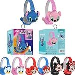 Cute Cartoon Wireless Headphones for Kid, Classic Cartoon Anime Figures Design Bluetooth Headphones, Hi-Fi Stereo Sound Intelligent Noise Reduction Wireless Headset, Gift for Boys Girls (A)