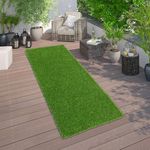 Bsmathom Artificial Grass Rug Indoor Outdoor Rug, Artificial Grass Rug for Patio, Fake Grass Turf Rug Artificial Grass Outdoor Rug for Balcony Garden Lawn Landscape, 2x6Ft