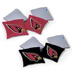 Wild Sports NFL Arizona Cardinals 8pk Dual Sided Bean Bags, Team Color