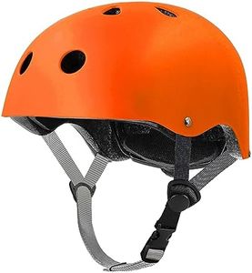 Tourdarson Skateboard Helmet Impact Resistance Ventilation for Youth & Adults (Orange,Medium)