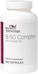Bariatric Advantage B-50 Complex with Active B12, High Potency Supplement Containing All Essential B Vitamins with Choline, Inositol and PABA - 180 Count