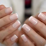 Gush Beauty Nailed It | Reusable Luxury Press On Nails With Application Kit | (Square Nude - Super Short Square)