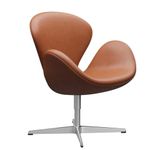 My Art Design Faux Leather - Modern Swivel Lounge Chair With Hydraulic Lift For Home Office Hotel Cafe (Brown)