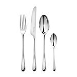 Robert Welch Iona Bright, 24 Piece Cutlery Set for 6 People. Made from Stainless Steel. Dishwasher Safe.